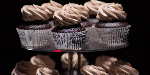 Chocolate Cupcakes with Chocolate-Hazelnut Buttercream