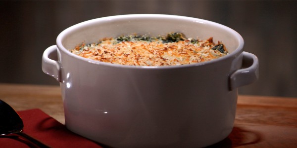 Creamy Spinach Gratin