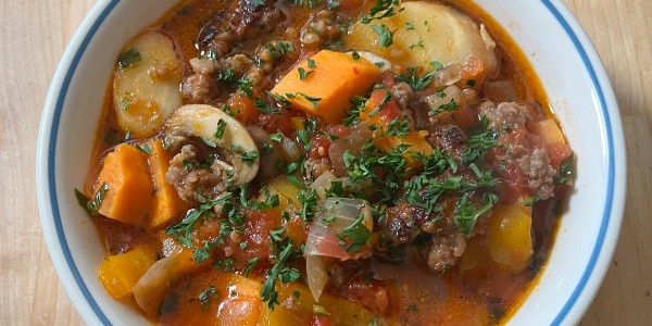 Winter Ratatouille with Sausage