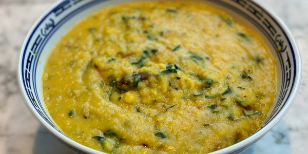 South Indian Lentil Soup (Masoor Dal)