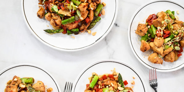 Cashew Chicken and Asparagus