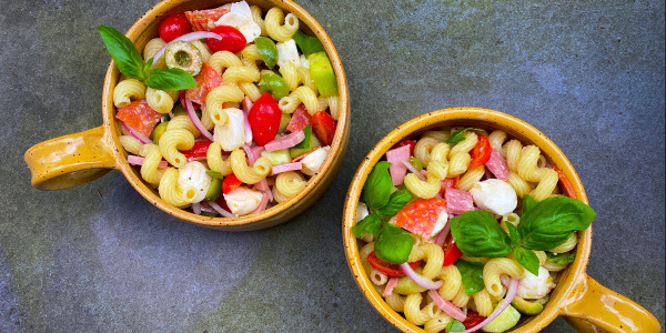 Italian Pasta Salad with Pepperoncini-Pecorino Vinaigrette