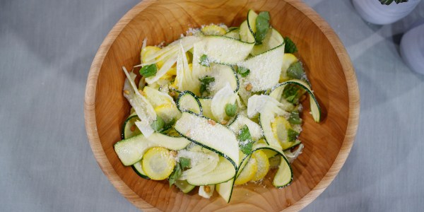 Shaved Zucchini, Squash and Fennel Salad