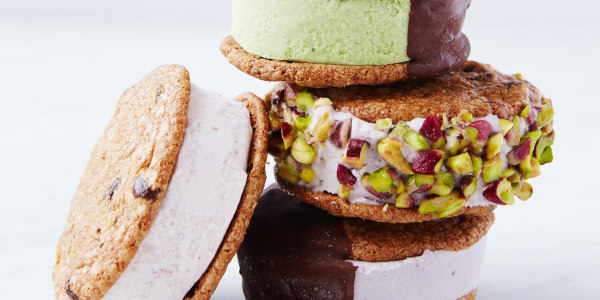 Ice Cream Sandwiches with DIY Chocolate Shell
