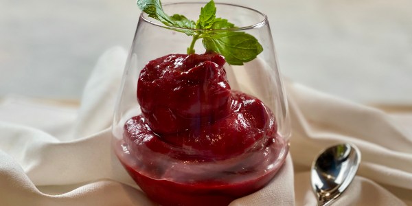 Cherry-Chardonnay Sorbet