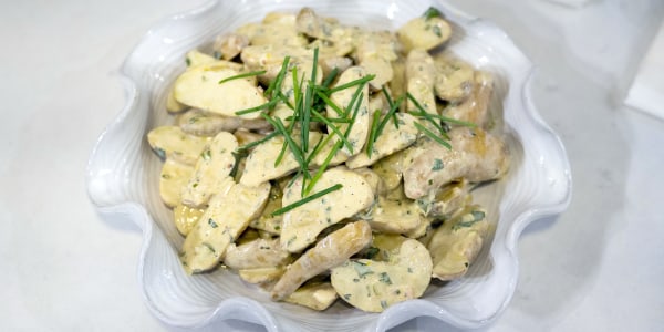Fingerling Potato Salad with Garlic and Herb Vinaigrette
