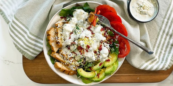 Classic Cobb Salad with Blue Cheese Dressing