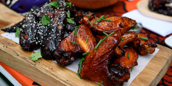 Black Sauce and Lingonberry Sauce Wings