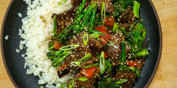 No-Sugar Ginger Beef and Broccoli