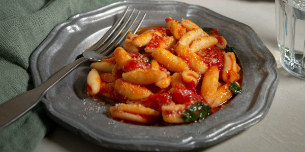 Cavatelli with Pulcinella's Almost-Instant Tomato Sauce