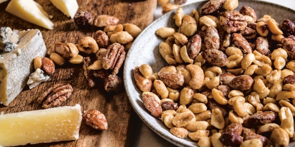 Maple-Chile Glazed Mixed Nuts