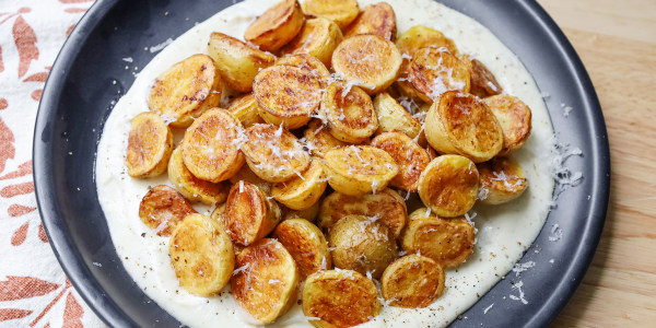 Cacio e Pepe Roasted Potatoes