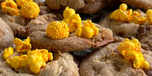 Sweet and Salty Popcorn Mix Cookies