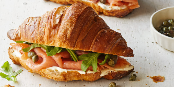 Ina Garten's Croissants with Smoked Salmon