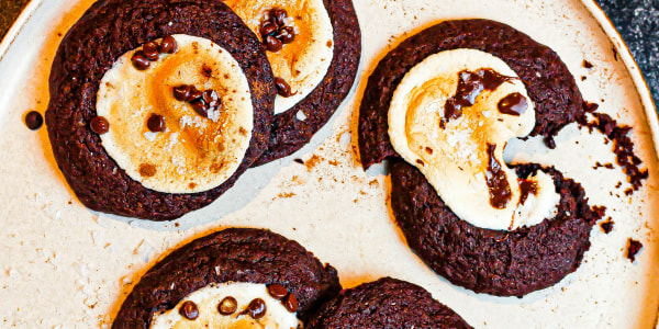 Double Chocolate Marshmallow Cookies