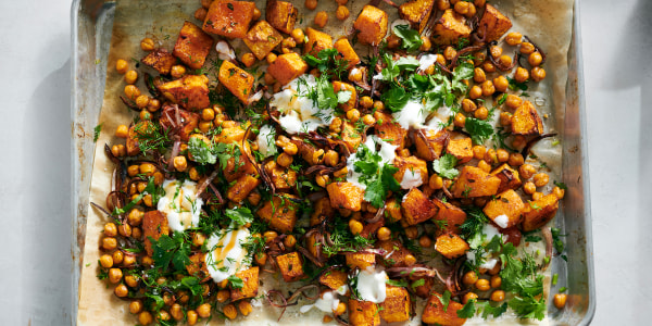 Spice-Roasted Honeynut Squash and Chickpeas
