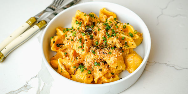 Sweet Potato and Miso Mac and Cheese 