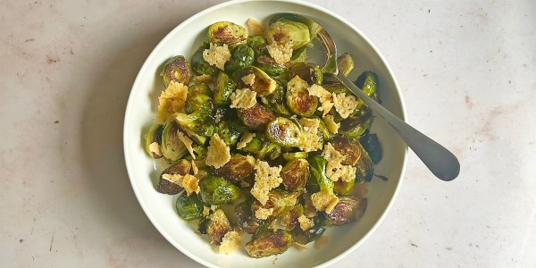 Caesar Roasted Brussels Sprouts