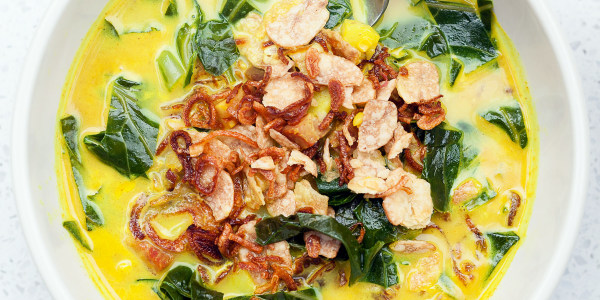 Collard Green Chowder with Ham