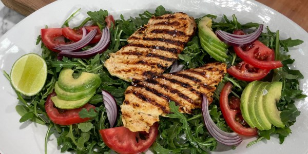 Mojo Chicken with Avocado Salad