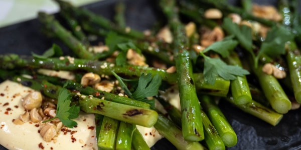 Grilled Asparagus with Meyer Lemon Vinaigrette