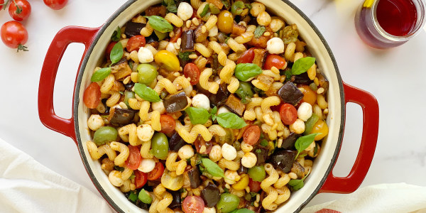 Eggplant Caponata Pasta Salad