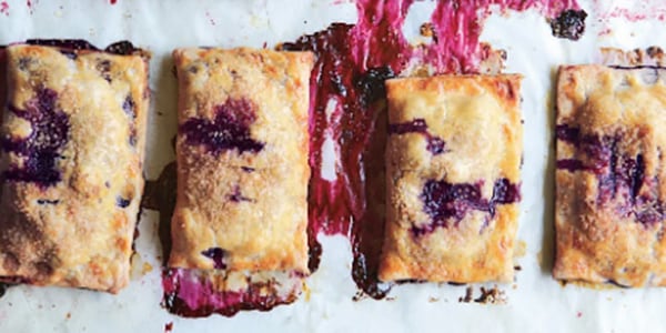 Blueberry-Lemon Hand Pies with Fresh Whipped Cream
