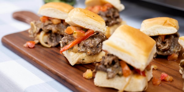 Mexican Philly Cheesesteak Sliders