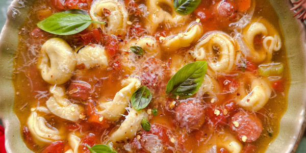 Sausage and Tortellini Soup