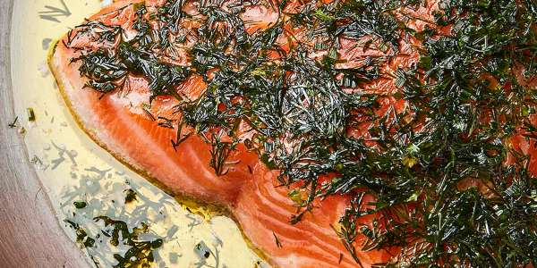 Salmon with Herb-Infused Olive Oil