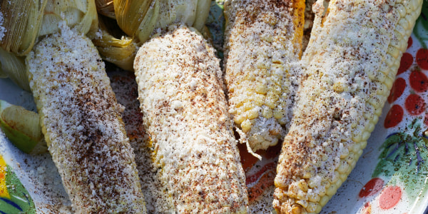 Elotes Asados with Roasted Garlic Butter