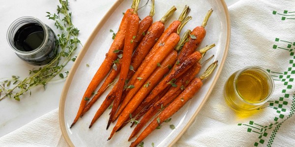 Balsamic-Honey Roasted Carrots 