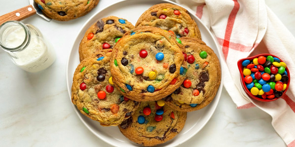 Giant M&M Cookies