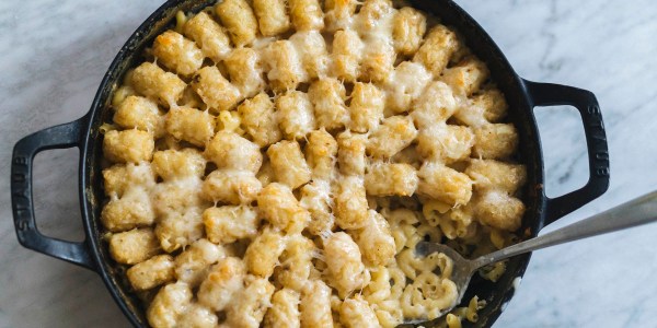 Mac and Cheese Tater Tot Casserole