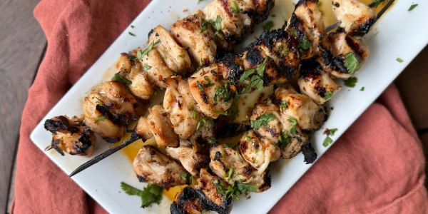 Hot Honey Chicken Skewers