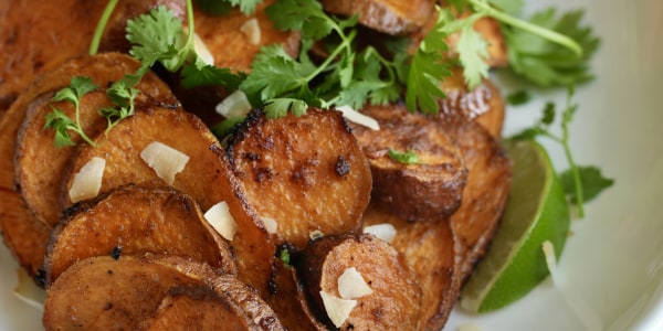Roasted Chili Lime Sweet Potatoes