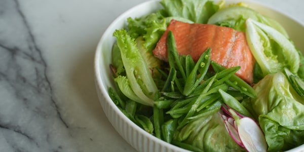 Honey Miso Glazed Salmon Salad