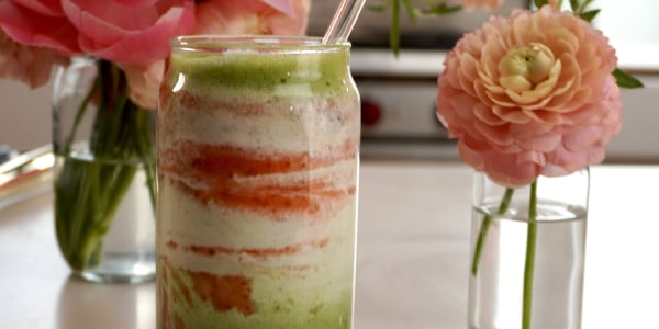 Iced Strawberry Matcha Latte