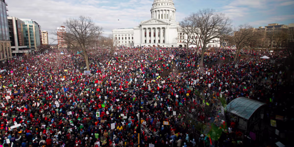 The battle over collective bargaining rights in Wisconsin