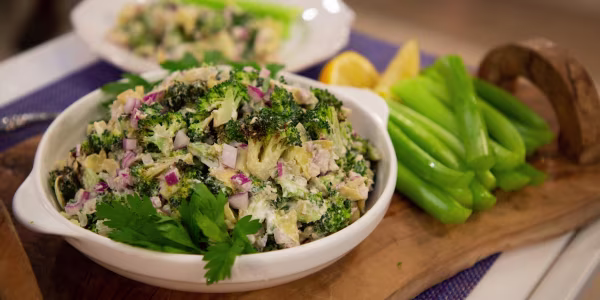 Roasted Broccoli-Artichoke Dip