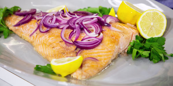Sandra Lee's Baked Salmon