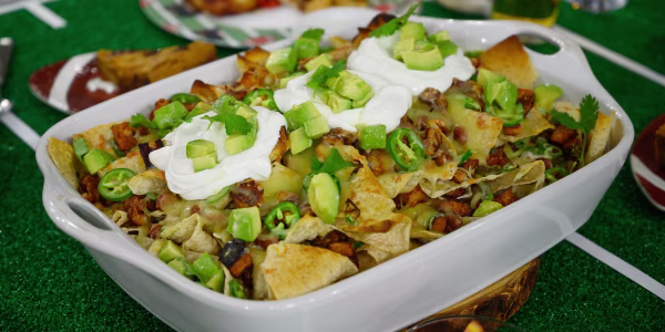Loaded Mexican Veggie Nachos