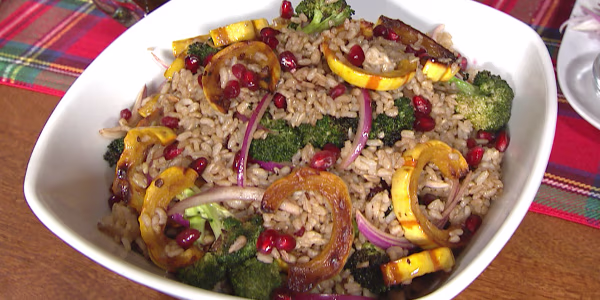 JJ Johnson's Crispy Rice, Broccoli and Squash Salad
