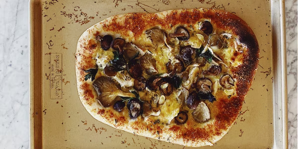 Sheet-Pan Pizza Del Boscaiolo