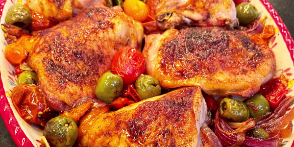 Valerie Bertinelli's Sheet-Pan Vinegar Chicken