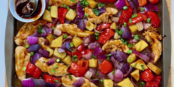 Sheet-Pan Pineapple Chicken