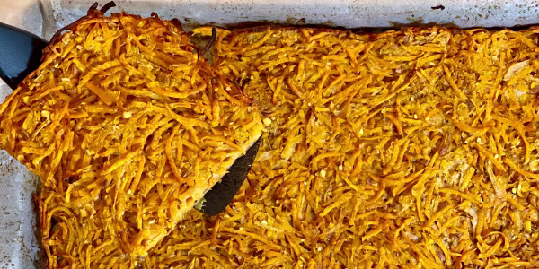 Joy Bauer's Sheet-Pan Sweet Potato Latkes