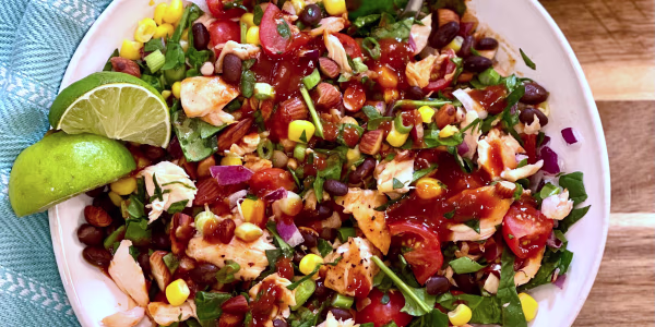 Barbecue Salmon Bowl