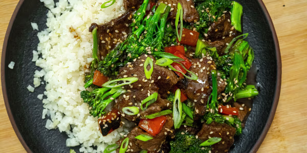 No-Sugar Ginger Beef and Broccoli