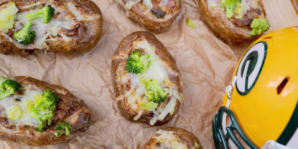 Broccoli and Cheese Twice-Baked Potatoes
